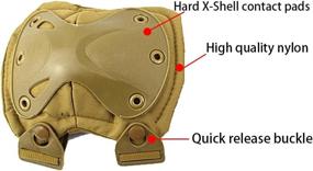 img 1 attached to 👊 Ever Fairy Combat Tactical Military Hard X Knee Pads Elbow Pads: Ultimate Safety Gear for Sports and Protection