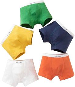 img 2 attached to Premium Soft Modal+Cotton Boxer Briefs for Toddlers - Pack of 5/10 Dinosaur Print - Sizes 2-9Y
