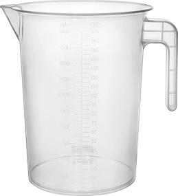 img 4 attached to Terbold Plastic Graduated Measuring Pitcher