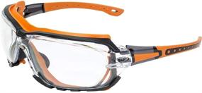 img 3 attached to High-Performance Global Vision Octane Padded Motorcycle Sport Sunglasses: Octane Orange with Clear Smoke and Yellow Lens - 3 Pairs