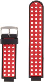 img 3 attached to 🔴 Enhance Your Garmin with a Striking Black/Red Replacement Band