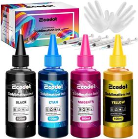 img 4 attached to 🖨️ Ecodot 400ML Sublimation Ink Refill: Perfect for Epson WF7710, ET2720, ET4700, ET15000, ET2760, ET2750, WF7820 Inkjet Printers, Heat Press Transfer on Plates, Mugs, Polyester Shirts, Phone Cases, and More