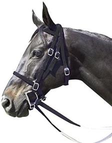 img 3 attached to 🏇 Nylon Race Horse Bridle by Intrepid International