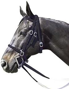 img 4 attached to 🏇 Nylon Race Horse Bridle by Intrepid International