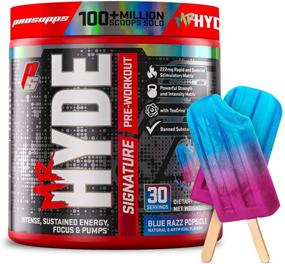 img 4 attached to 💪 ProSupps Mr. Hyde Signature Pre Workout: Maximize Energy, Focus, and Pumps for Men and Women - Blue Razz Flavor, 30 Servings