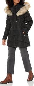 img 3 attached to LAUNDRY SHELLI SEGAL Womens Hooded Women's Clothing for Coats, Jackets & Vests