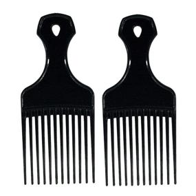 img 3 attached to 🔡 Efficiently Untangle Hair with 7in Plastic Pick Comb - 2 Pack