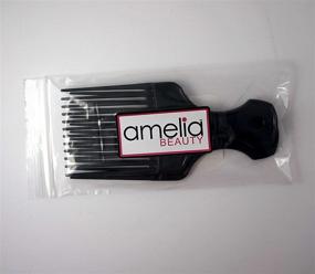 img 1 attached to 🔡 Efficiently Untangle Hair with 7in Plastic Pick Comb - 2 Pack