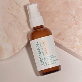 img 1 attached to 🌞 Josie Maran Argan Daily Moisturizer SPF 47: Lightweight, Non-Greasy, Chemical-Free Sunscreen - Ultimate Sun Protection for Radiant Skin (60ml/2.0oz)