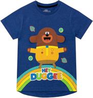 hey duggee boys t shirt blue logo