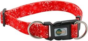 img 4 attached to 🐶 Festive Furry Friends: Adjustable Soft Comfortable Dog Collars with 8 Patterns for Christmas