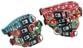 img 1 attached to 🐶 Festive Furry Friends: Adjustable Soft Comfortable Dog Collars with 8 Patterns for Christmas