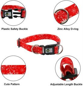 img 2 attached to 🐶 Festive Furry Friends: Adjustable Soft Comfortable Dog Collars with 8 Patterns for Christmas