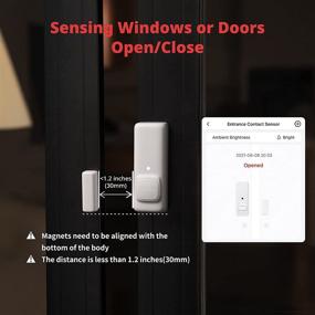 img 3 attached to SwitchBot Door Alarm Contact Sensor - Enhance Home Security with Wireless Window Alarm & Door Sensor, Alexa Compatible
