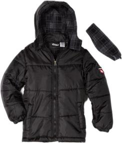 img 1 attached to 🧥 Airwalk Solid Puffer Jacket for Big Boys with Polar Fleece Lining: Stylish and Warm Outerwear