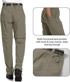 img 1 attached to Hiking Stretch Pants for Men: Convertible, Quick-dry, Lightweight Zip Off Outdoor Travel Safari Pants