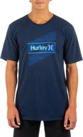 👕 hurley mens everyday slashed t shirt: stylish and comfortable men's clothing logo