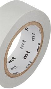 img 1 attached to 🎨 MT Washi Masking Tape, 1P Basic, Pastel Gray - 15mm Width, 10m Length (MT01P312)