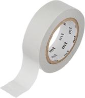 🎨 mt washi masking tape, 1p basic, pastel gray - 15mm width, 10m length (mt01p312) logo