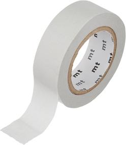 img 3 attached to 🎨 MT Washi Masking Tape, 1P Basic, Pastel Gray - 15mm Width, 10m Length (MT01P312)