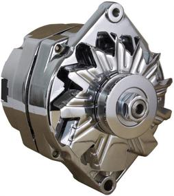 img 3 attached to 💡 Rareelectrical Chrome BBC SBC Chevy Alternator | 110 Amp | 1-Wire | HO Self-Exciting | Energizing | Part No. 7127CH