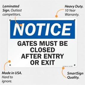 img 3 attached to 🚧 SmartSign Aluminum Gates Closed Notification System
