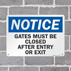 img 1 attached to 🚧 SmartSign Aluminum Gates Closed Notification System