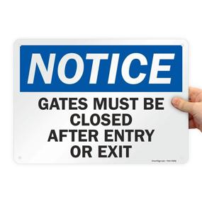 img 4 attached to 🚧 SmartSign Aluminum Gates Closed Notification System