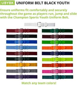 img 2 attached to 🧢 Champion Sports Baseball Softball Uniform Men's Belt Accessories