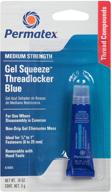 🔵 permatex 24005-6pk blue gel threadlocker – 5g squeeze tube (pack of 6) logo