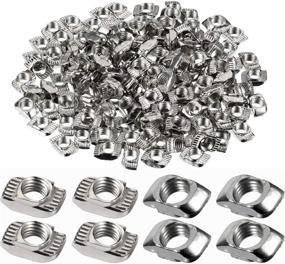 img 4 attached to 🔩 2020 Series T Nuts: High-Quality Hammer Head Fasteners for Aluminum Profile - 150 Pieces, Plated Carbon Steel, M5 Size
