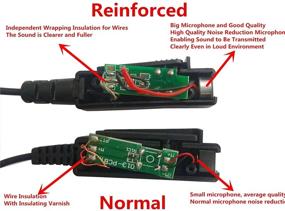 img 2 attached to 🎧 Enhanced 3'2 Wire Walkie Talkies Earpiece and Acoustic Tube Mic for Motorola XPR Series: Noise Reduction, Reinforced Design, and Compatibility with XPR 6000, 6500, 6550, 7000, 7550, XiR P8200, P8268, DP4400