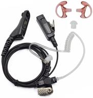 🎧 enhanced 3'2 wire walkie talkies earpiece and acoustic tube mic for motorola xpr series: noise reduction, reinforced design, and compatibility with xpr 6000, 6500, 6550, 7000, 7550, xir p8200, p8268, dp4400 logo