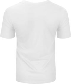 img 2 attached to Мужские футболки Derminpro Henley Designed