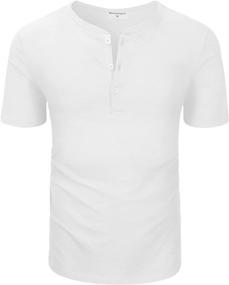 img 3 attached to Derminpro Mens Henley T Shirts Designed
