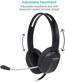 img 3 attached to 🎧 Cyber Acoustics AC-4006: Stereo USB Headset with Noise Cancelling Microphone for PC & Mac - Ideal for Classroom or Home