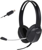 🎧 cyber acoustics ac-4006: stereo usb headset with noise cancelling microphone for pc & mac - ideal for classroom or home logo