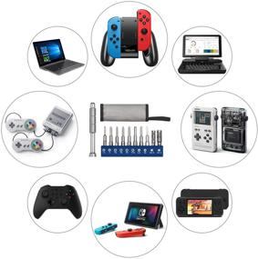 img 2 attached to 🔧 Универсальный набор из 23-в-1 отверток: совместим с Nintendo, PS4, Xbox One, JoyCon. Включает биты Torx T6 T8 T10 для Switch Lite, NES, GBA и набор инструментов для ремонта контроллеров Xbox.