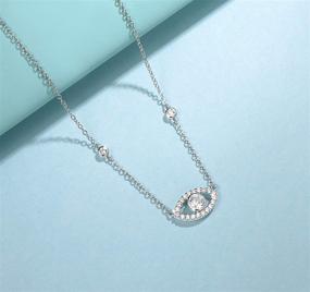 img 2 attached to 💎 FANCIME Sterling Necklace with Zirconia Simulated Gems - Stylish Girls' Jewelry for Necklaces & Pendants