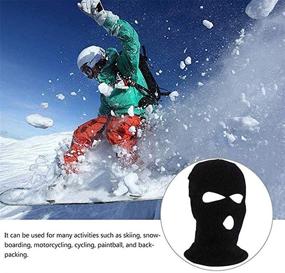 img 1 attached to FLYMOON Winter Knitted Outdoor Balaclava Outdoor Recreation
