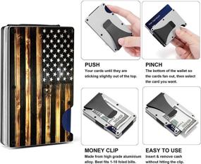 img 3 attached to Minimalist Metal Wallet Money Clip Men's Accessories in Wallets, Card Cases & Money Organizers