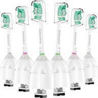 🦷 6-pack jiuzhoudeal replacement toothbrush heads for philips sonicare e-series, compatible with sonicare essence, elite, advance, and cleancare screw-on electric toothbrush hx7022/66 logo