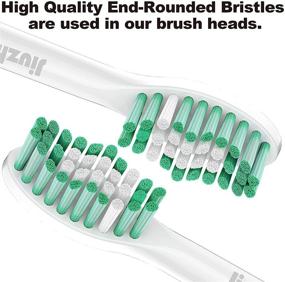 img 3 attached to 🦷 6-Pack Jiuzhoudeal Replacement Toothbrush Heads for Philips Sonicare E-Series, Compatible with Sonicare Essence, Elite, Advance, and CleanCare Screw-on Electric Toothbrush HX7022/66