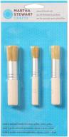 enhance your artistry with martha stewart crafts 32802 stencil brushes: set of 3 logo