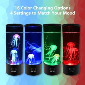 img 1 attached to 🌊 3D Lifelike Jellyfish Lava Lamp with 16 Color Changing Light – Futuristic Room Decor Mood Light for Relaxation