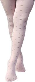 img 2 attached to 🧦 Soft Knit Cotton Footed Seamless Dance Stockings - ROEFIM Girls Tights for Toddler, School Uniform Ballet, and Baby Girls' Leggings