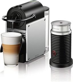 img 4 attached to ☕ Nespresso Pixie Coffee and Espresso Machine: Effortlessly Enjoy Barista-Quality brews with DeLonghi and Aeroccino, in Sleek Aluminum Design