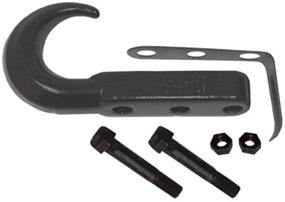 img 1 attached to 🔧 Rugged Ridge 11236.02 Front Tow Hook: Black; Fits 42-02 Jeep CJ/Wrangler YJ/TJ - Sturdy and Reliable