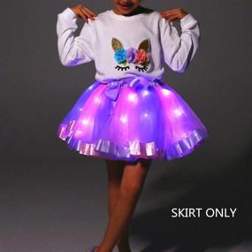 img 3 attached to 🌈 Vibrant Rainbow Layered Birthday Dresses: Multicolor Girls' Clothing for Skirts & Skorts