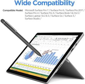 img 3 attached to 🖋️ Black Pen for Microsoft Surface Pro 7 – Compatible with Microsoft Surface Pro 6 (Intel Core i5, 8GB RAM, 256GB) and Surface Pro 5th Gen Surface Go